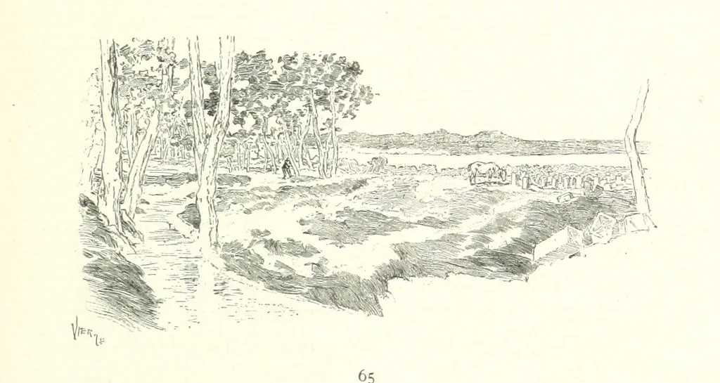 An illustration from On the Trail of Don Quixote: being a record of rambles in the ancient province of La Mancha ... Illustrated by D. Vierge, 1897, leaf 99