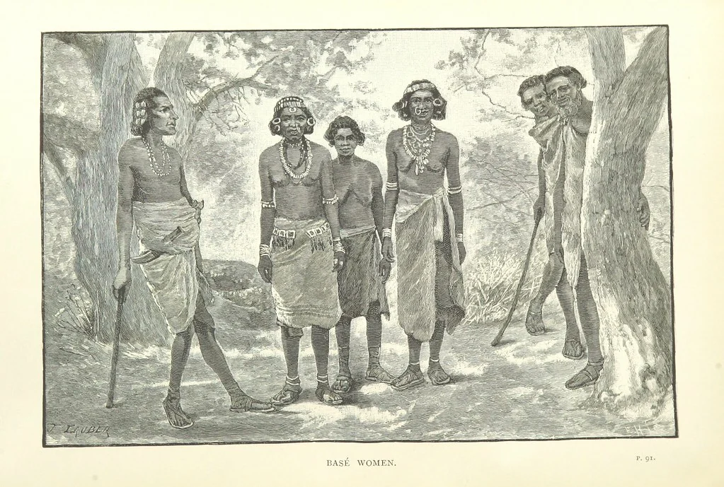 An illustration from The Wild Tribes of the Soudan. An account of travel and sport, chiefly in the Basé country, etc, 1883, leaf 148