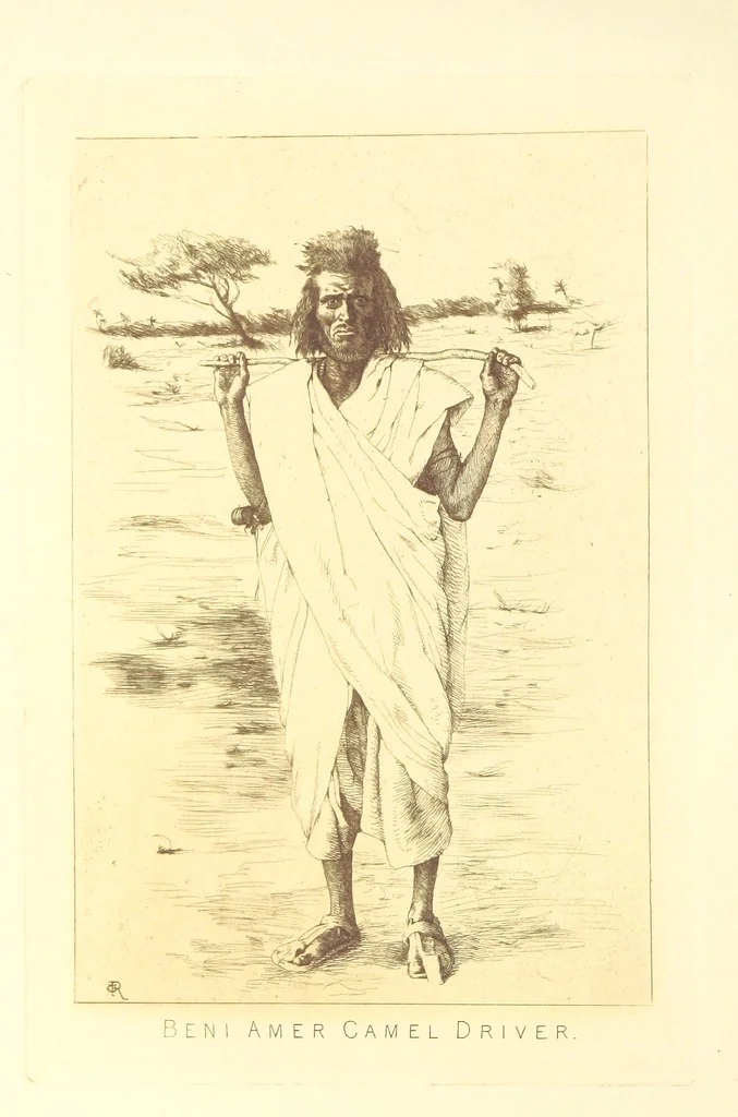 An illustration from The Wild Tribes of the Soudan. An account of travel and sport, chiefly in the Basé country, etc, 1883, leaf 186