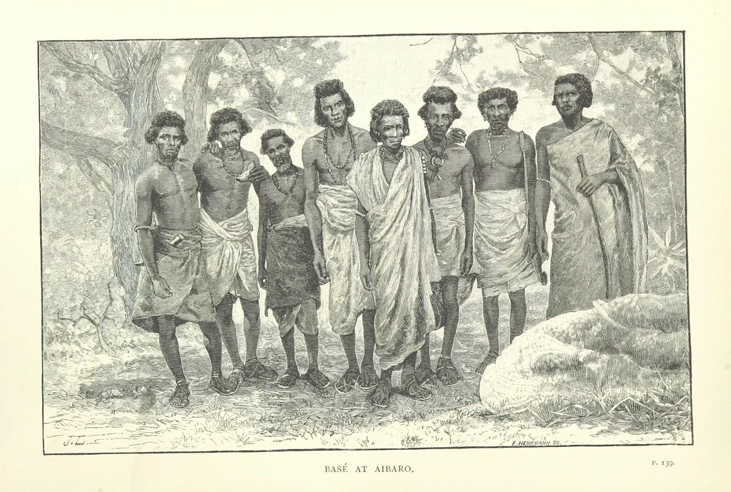 An illustration from The Wild Tribes of the Soudan. An account of travel and sport, chiefly in the Basé country, etc, 1883, leaf 208