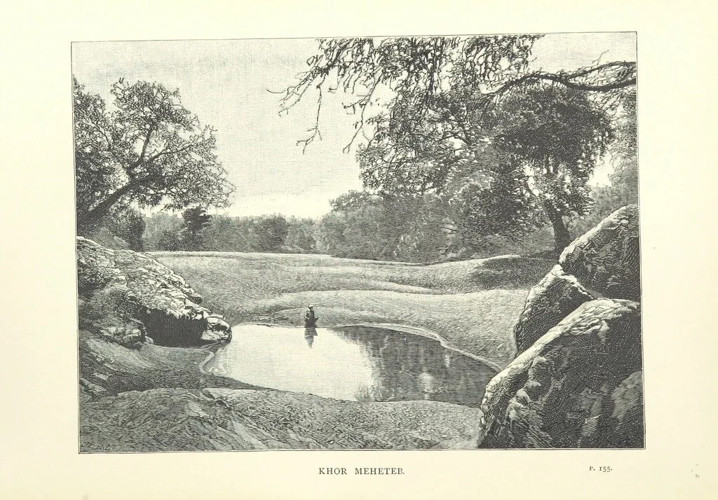 An illustration from The Wild Tribes of the Soudan. An account of travel and sport, chiefly in the Basé country, etc, 1883, leaf 230