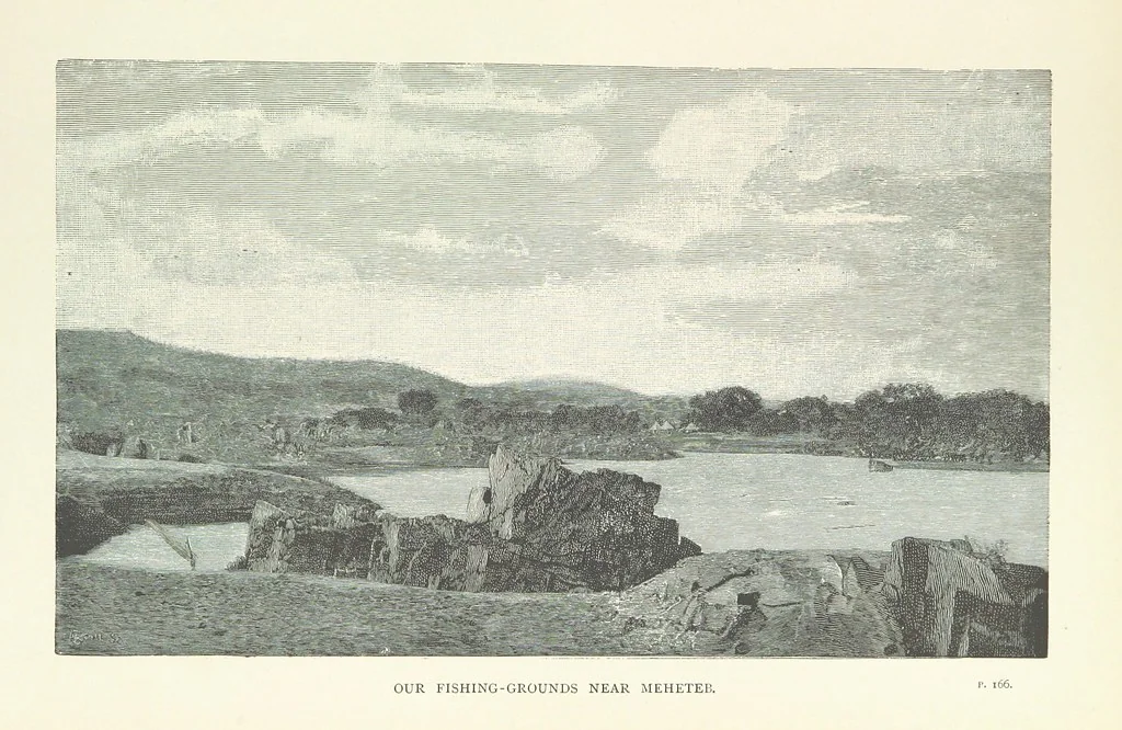 An illustration from The Wild Tribes of the Soudan. An account of travel and sport, chiefly in the Basé country, etc, 1883, leaf 251