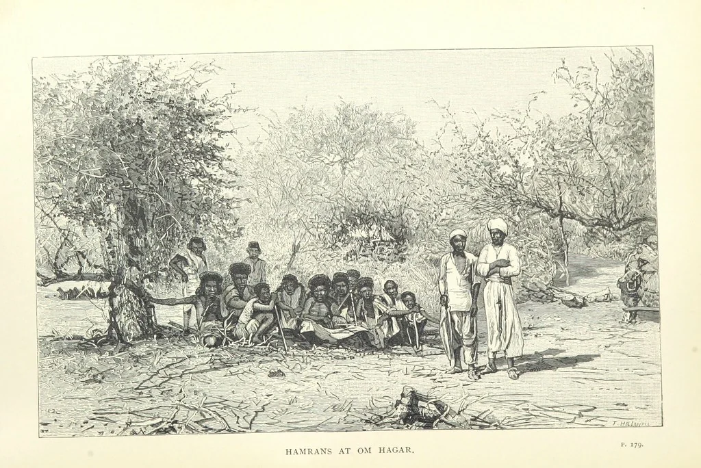 An illustration from The Wild Tribes of the Soudan. An account of travel and sport, chiefly in the Basé country, etc, 1883, leaf 272