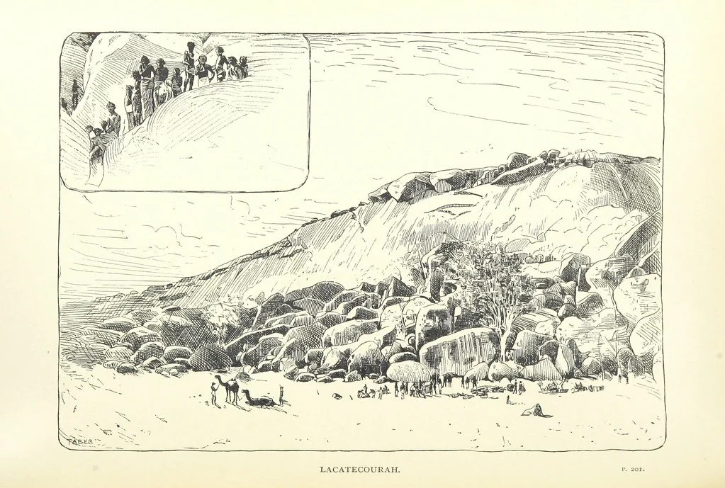 An illustration from The Wild Tribes of the Soudan. An account of travel and sport, chiefly in the Basé country, etc, 1883, leaf 304