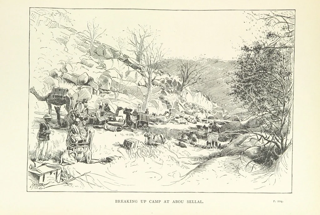 An illustration from The Wild Tribes of the Soudan. An account of travel and sport, chiefly in the Basé country, etc, 1883, leaf 309