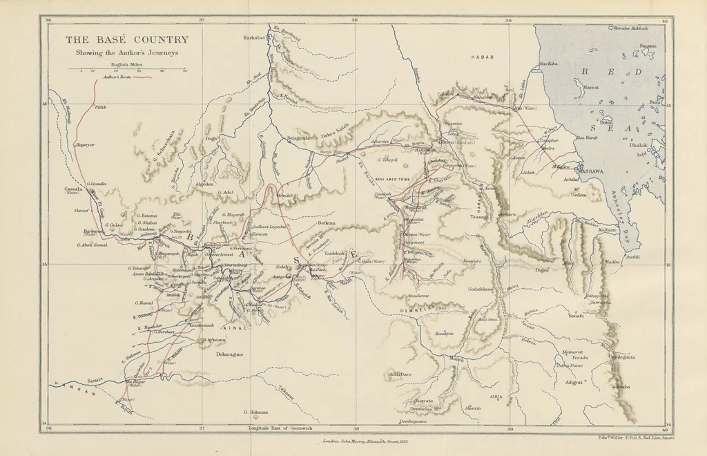 An illustration from The Wild Tribes of the Soudan. An account of travel and sport, chiefly in the Basé country, etc, 1883, leaf 338