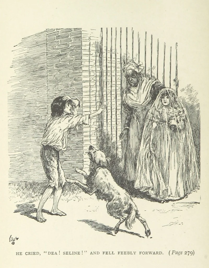 An illustration from Toinette's Philip. [A story, 1896, leaf 10
