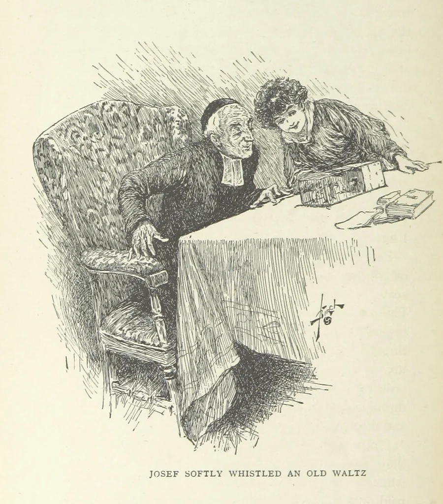 An illustration from Toinette's Philip. [A story, 1896, leaf 84