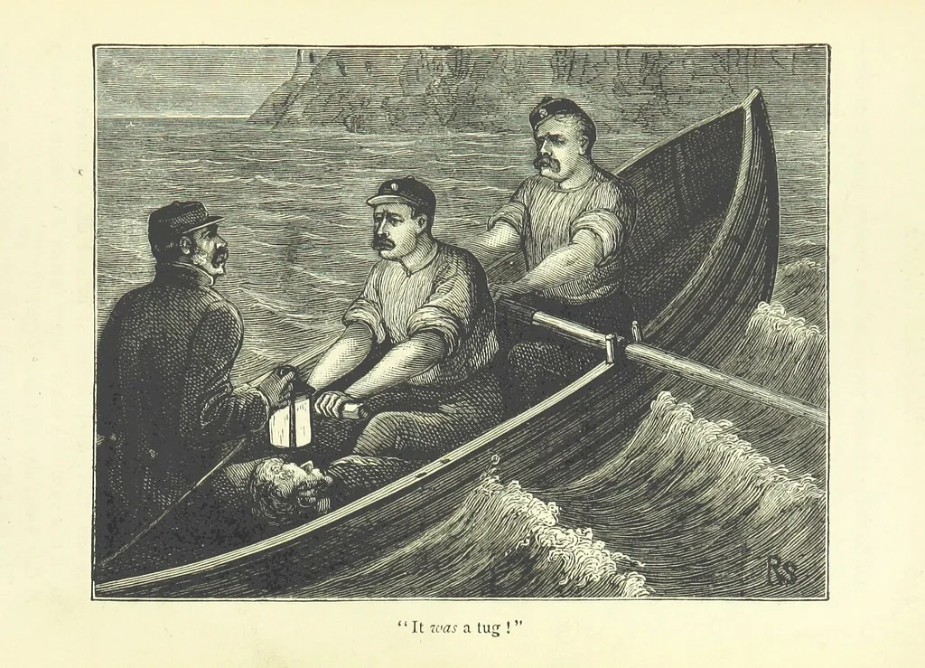 An illustration from With the Colours; or, the piping times of peace ... With illustrations by R. Simkin, 1881, leaf 241