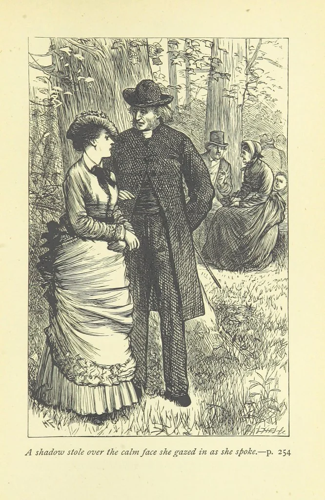 An illustration from Maidenhood; or, the Verge of the Stream, 1876, leaf 271