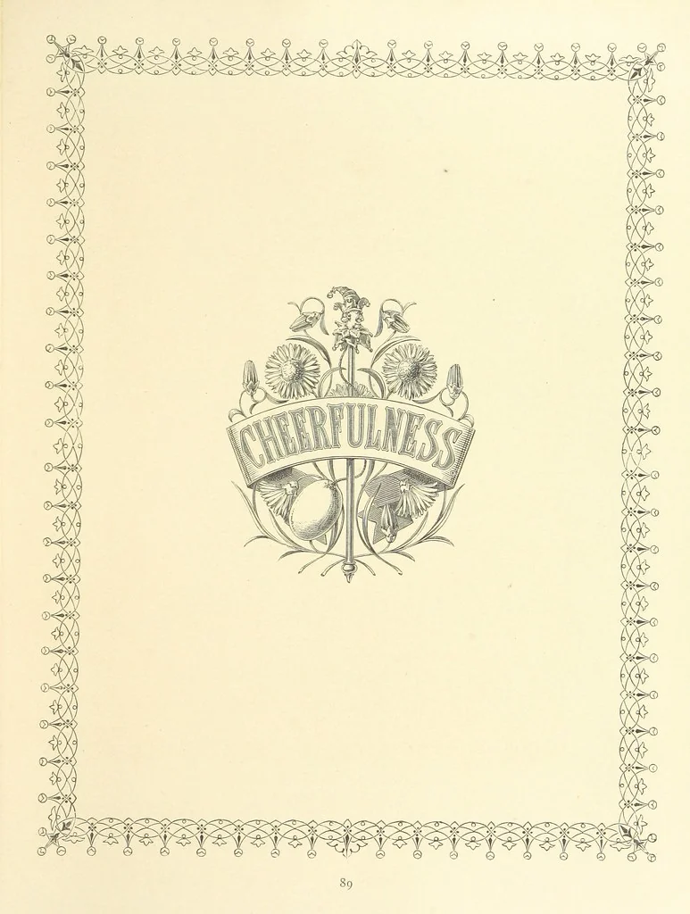 An illustration from The Nobility of Life, its graces and virtues, portrayed in prose and verse by the best writers. Selected and edited by L. Valentine. With twenty-four original pictures printed in colours, elaborate borders, etc, 1869, leaf 125