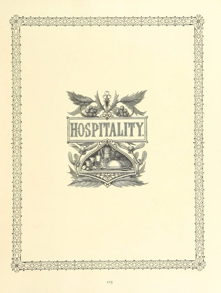 An illustration from The Nobility of Life, its graces and virtues, portrayed in prose and verse by the best writers. Selected and edited by L. Valentine. With twenty-four original pictures printed in colours, elaborate borders, etc, 1869, leaf 145