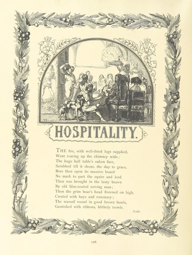 An illustration from The Nobility of Life, its graces and virtues, portrayed in prose and verse by the best writers. Selected and edited by L. Valentine. With twenty-four original pictures printed in colours, elaborate borders, etc, 1869, leaf 146