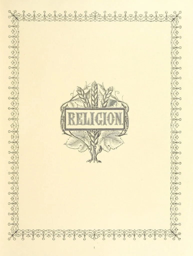 An illustration from The Nobility of Life, its graces and virtues, portrayed in prose and verse by the best writers. Selected and edited by L. Valentine. With twenty-four original pictures printed in colours, elaborate borders, etc, 1869, leaf 15