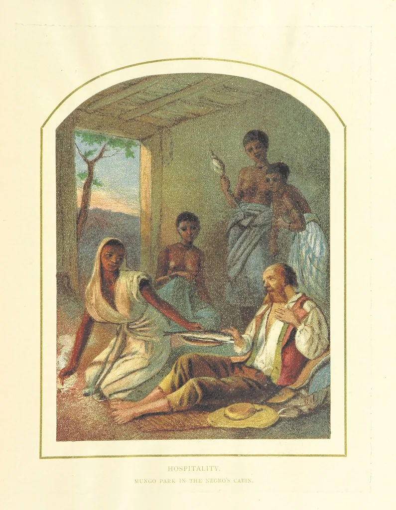 An illustration from The Nobility of Life, its graces and virtues, portrayed in prose and verse by the best writers. Selected and edited by L. Valentine. With twenty-four original pictures printed in colours, elaborate borders, etc, 1869, leaf 151