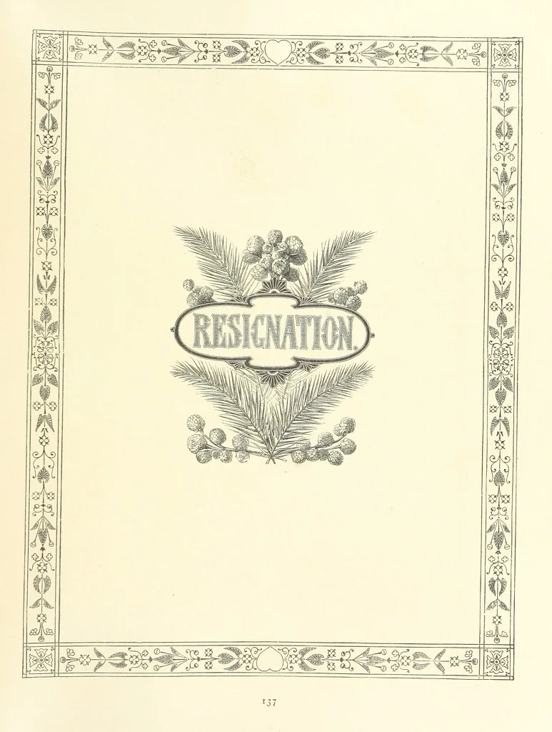An illustration from The Nobility of Life, its graces and virtues, portrayed in prose and verse by the best writers. Selected and edited by L. Valentine. With twenty-four original pictures printed in colours, elaborate borders, etc, 1869, leaf 185