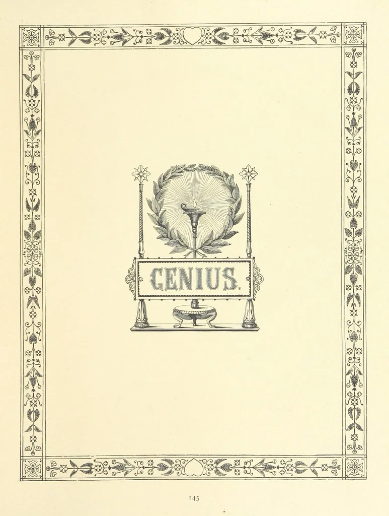An illustration from The Nobility of Life, its graces and virtues, portrayed in prose and verse by the best writers. Selected and edited by L. Valentine. With twenty-four original pictures printed in colours, elaborate borders, etc, 1869, leaf 195