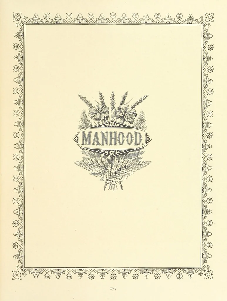 An illustration from The Nobility of Life, its graces and virtues, portrayed in prose and verse by the best writers. Selected and edited by L. Valentine. With twenty-four original pictures printed in colours, elaborate borders, etc, 1869, leaf 235