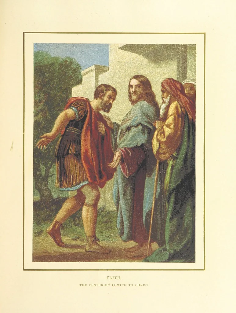 An illustration from The Nobility of Life, its graces and virtues, portrayed in prose and verse by the best writers. Selected and edited by L. Valentine. With twenty-four original pictures printed in colours, elaborate borders, etc, 1869, leaf 31