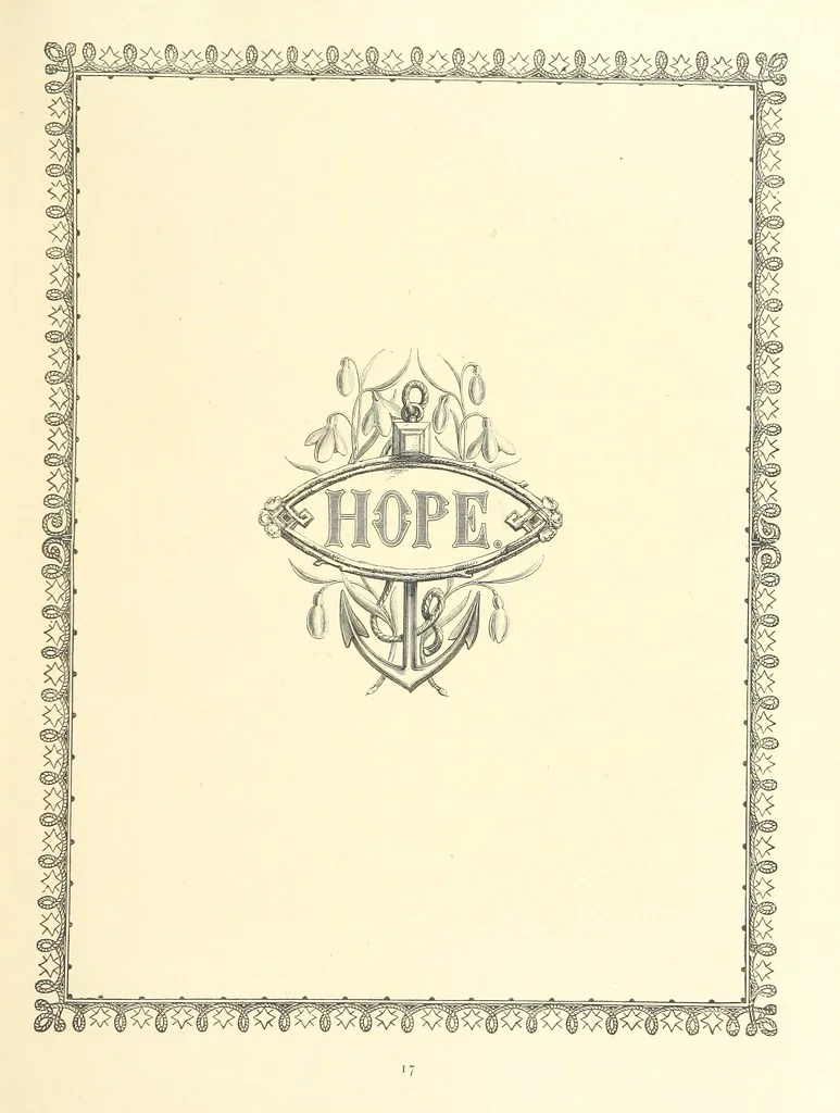 An illustration from The Nobility of Life, its graces and virtues, portrayed in prose and verse by the best writers. Selected and edited by L. Valentine. With twenty-four original pictures printed in colours, elaborate borders, etc, 1869, leaf 35