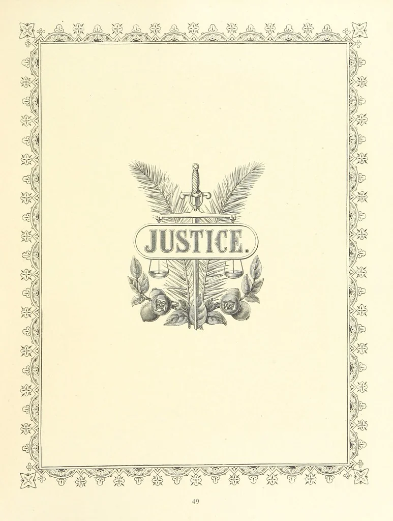 An illustration from The Nobility of Life, its graces and virtues, portrayed in prose and verse by the best writers. Selected and edited by L. Valentine. With twenty-four original pictures printed in colours, elaborate borders, etc, 1869, leaf 75