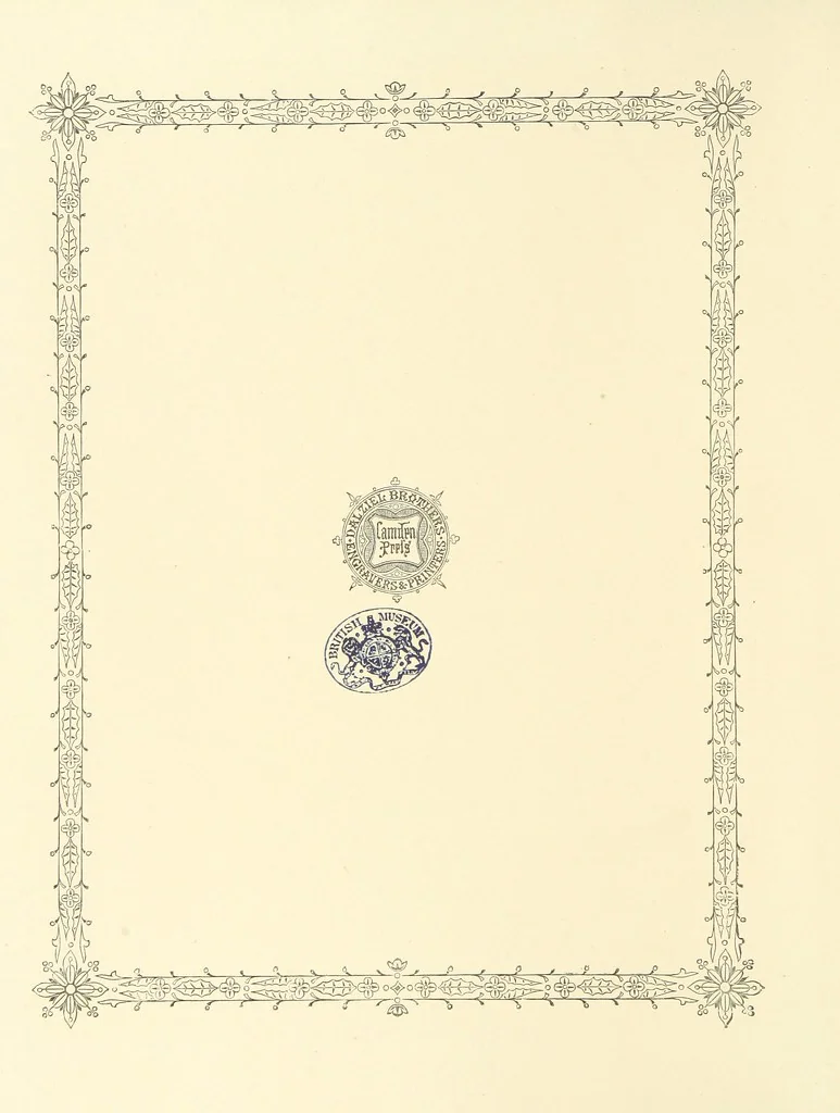 An illustration from The Nobility of Life, its graces and virtues, portrayed in prose and verse by the best writers. Selected and edited by L. Valentine. With twenty-four original pictures printed in colours, elaborate borders, etc, 1869, leaf 8