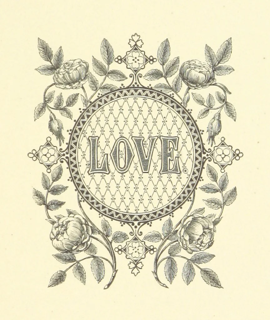 An illustration from The Nobility of Life, its graces and virtues, portrayed in prose and verse by the best writers. Selected and edited by L. Valentine. With twenty-four original pictures printed in colours, elaborate borders, etc, 1869, leaf 95