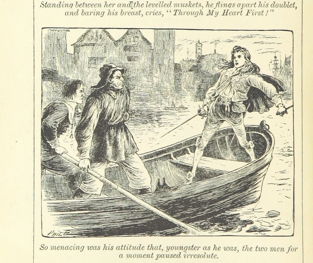 An illustration from Through my Heart first. [A novel.] With ... illustrations, etc, 1888, leaf 10