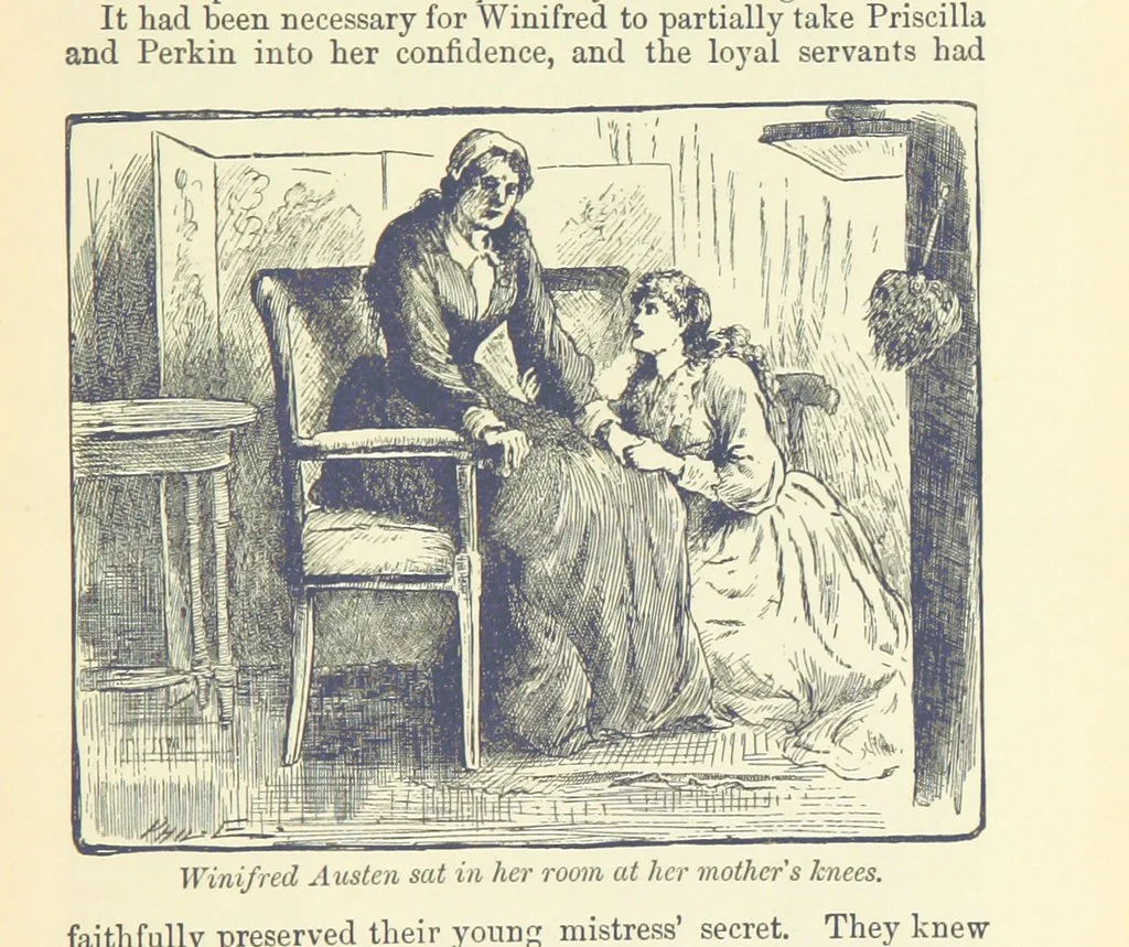 An illustration from Through my Heart first. [A novel.] With ... illustrations, etc, 1888, leaf 113