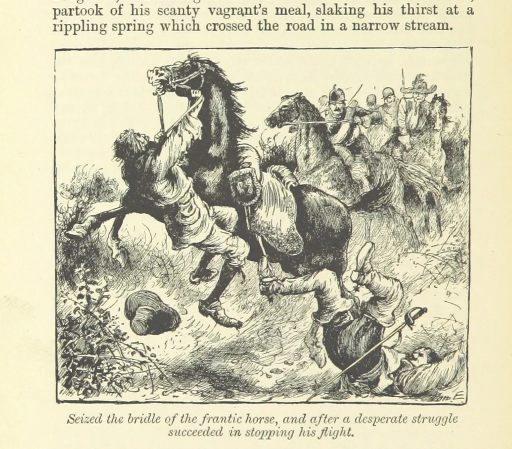 An illustration from Through my Heart first. [A novel.] With ... illustrations, etc, 1888, leaf 134