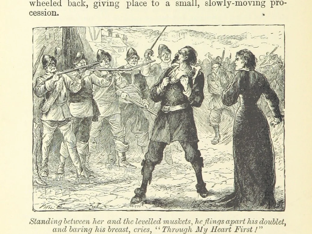 An illustration from Through my Heart first. [A novel.] With ... illustrations, etc, 1888, leaf 150