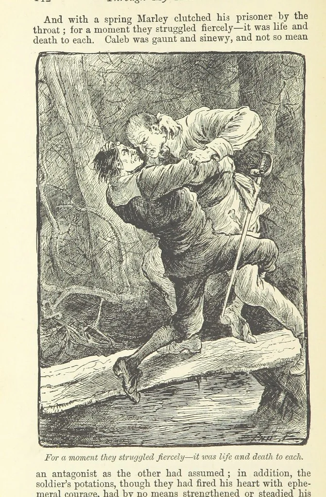 An illustration from Through my Heart first. [A novel.] With ... illustrations, etc, 1888, leaf 154