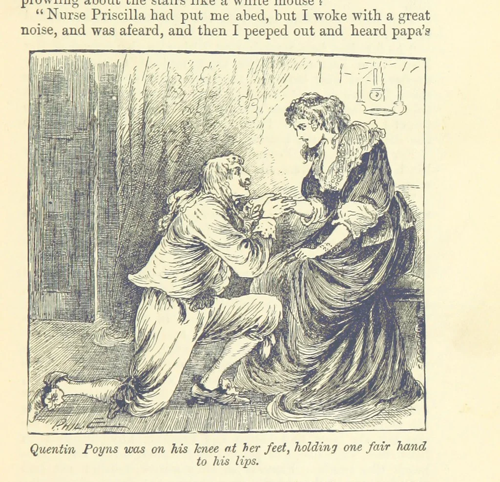 An illustration from Through my Heart first. [A novel.] With ... illustrations, etc, 1888, leaf 23