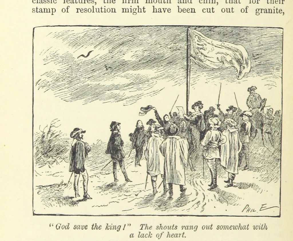 An illustration from Through my Heart first. [A novel.] With ... illustrations, etc, 1888, leaf 54
