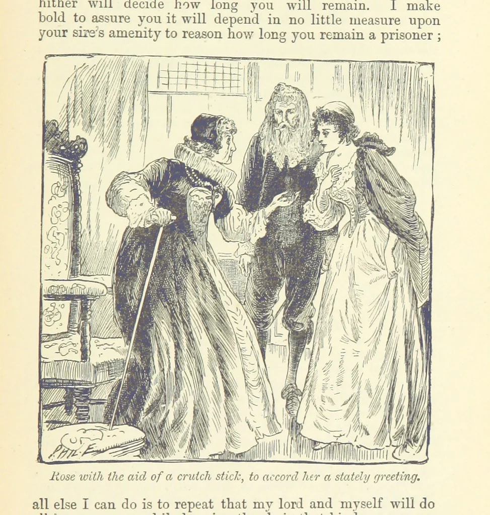 An illustration from Through my Heart first. [A novel.] With ... illustrations, etc, 1888, leaf 63