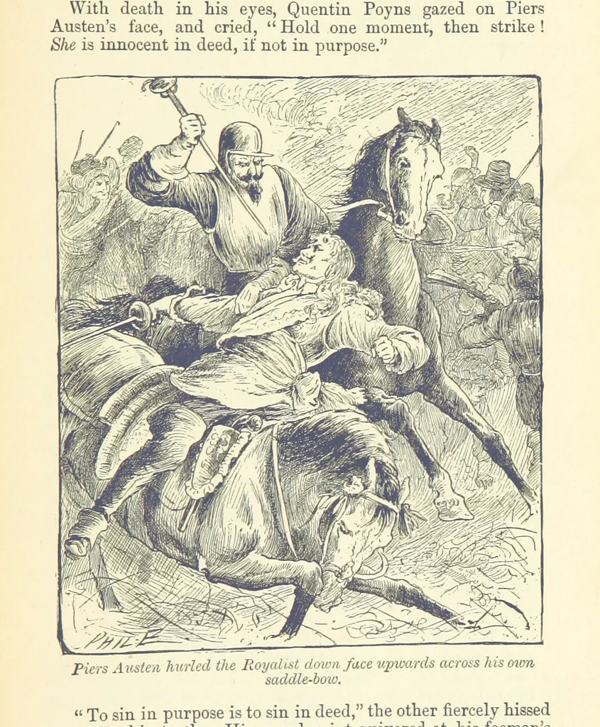 An illustration from Through my Heart first. [A novel.] With ... illustrations, etc, 1888, leaf 83