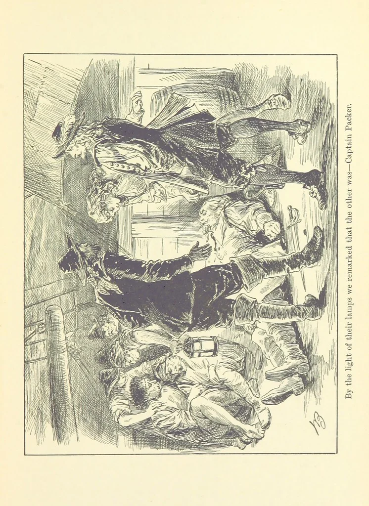 An illustration from The Brotherhood of the Coast. [A romance, 1895, leaf 257