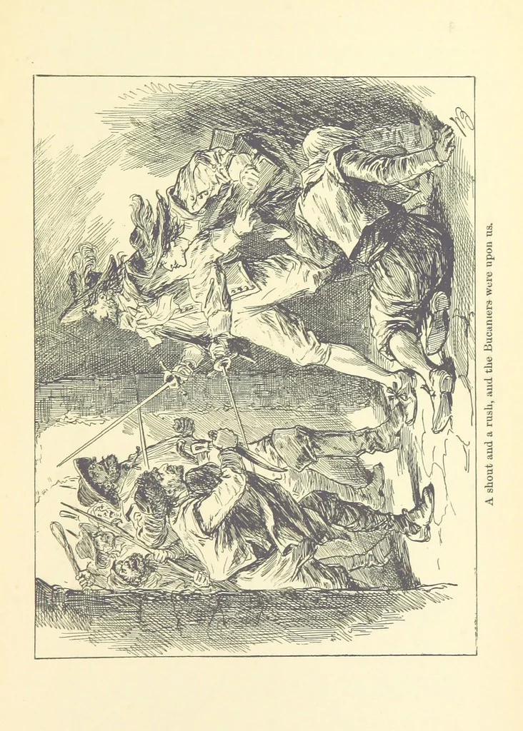 An illustration from The Brotherhood of the Coast. [A romance, 1895, leaf 395