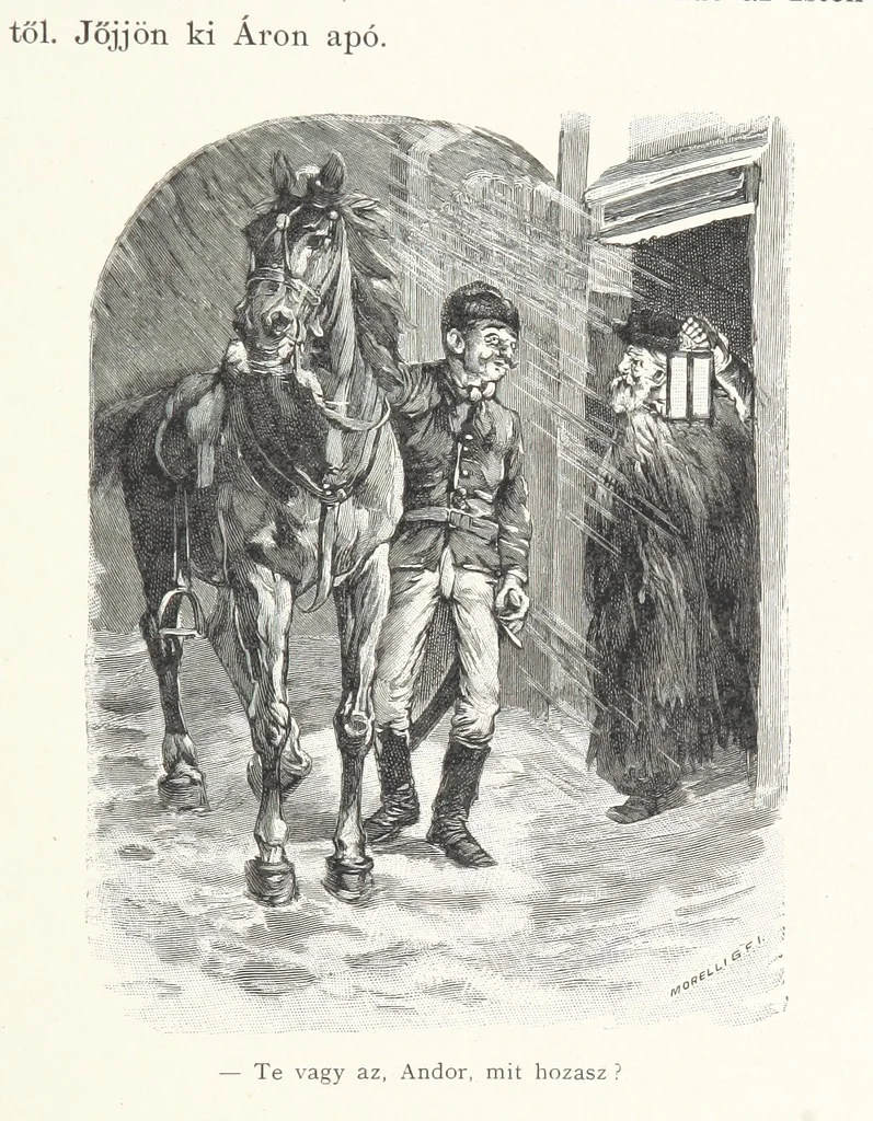 An illustration from Csataképek a magyar szabadságharczból ... Kimnach László rajzai után készült fametszetekkel. Hatodik illusztrált díszkiadás, 1899, leaf 147