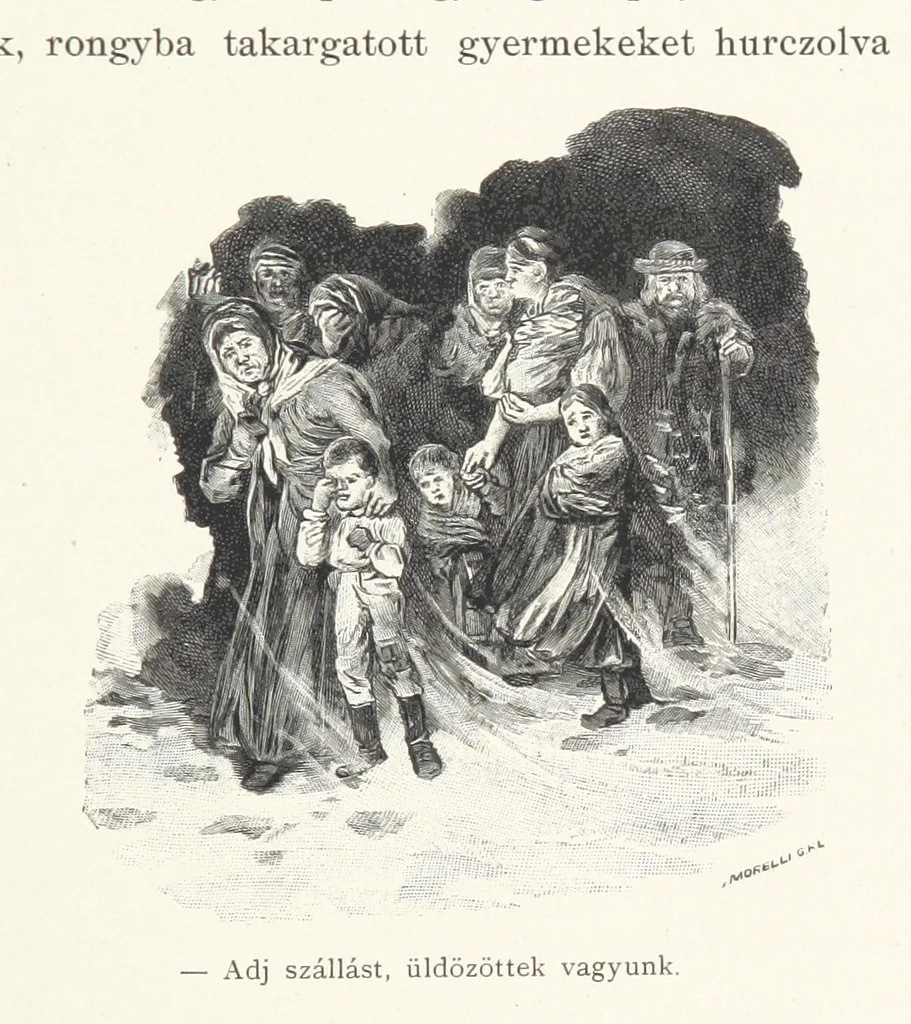 An illustration from Csataképek a magyar szabadságharczból ... Kimnach László rajzai után készült fametszetekkel. Hatodik illusztrált díszkiadás, 1899, leaf 149