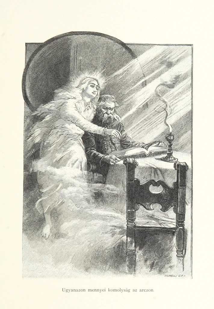 An illustration from Csataképek a magyar szabadságharczból ... Kimnach László rajzai után készült fametszetekkel. Hatodik illusztrált díszkiadás, 1899, leaf 153
