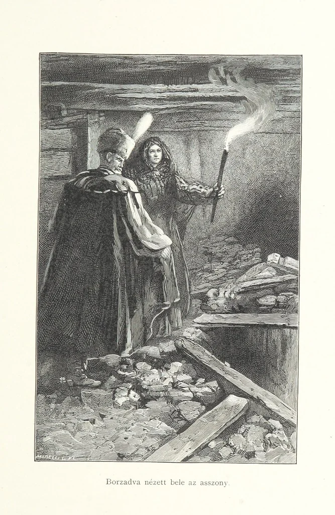 An illustration from Csataképek a magyar szabadságharczból ... Kimnach László rajzai után készült fametszetekkel. Hatodik illusztrált díszkiadás, 1899, leaf 193