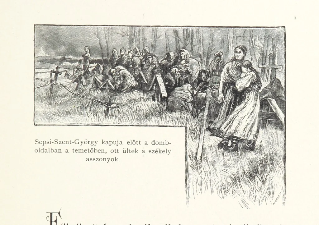 An illustration from Csataképek a magyar szabadságharczból ... Kimnach László rajzai után készült fametszetekkel. Hatodik illusztrált díszkiadás, 1899, leaf 219