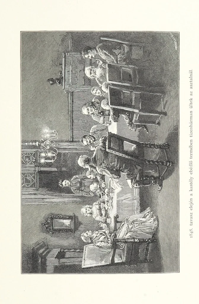 An illustration from Csataképek a magyar szabadságharczból ... Kimnach László rajzai után készült fametszetekkel. Hatodik illusztrált díszkiadás, 1899, leaf 297