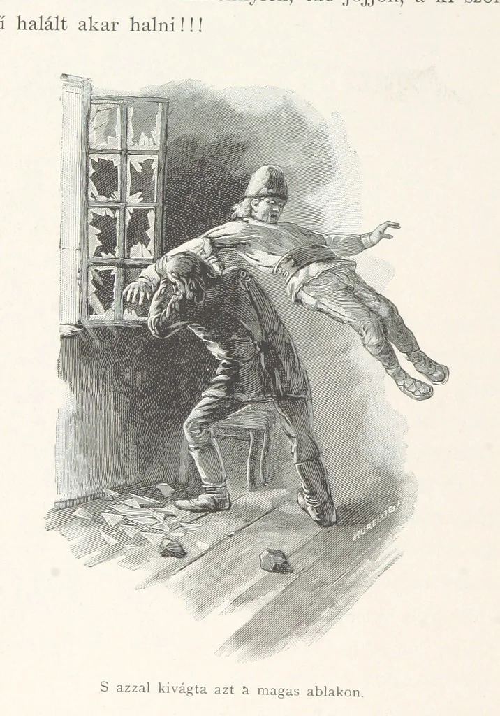 An illustration from Csataképek a magyar szabadságharczból ... Kimnach László rajzai után készült fametszetekkel. Hatodik illusztrált díszkiadás, 1899, leaf 334