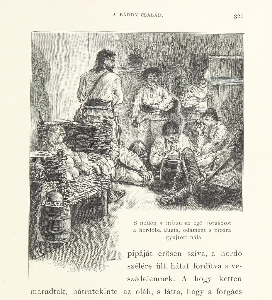 An illustration from Csataképek a magyar szabadságharczból ... Kimnach László rajzai után készült fametszetekkel. Hatodik illusztrált díszkiadás, 1899, leaf 357