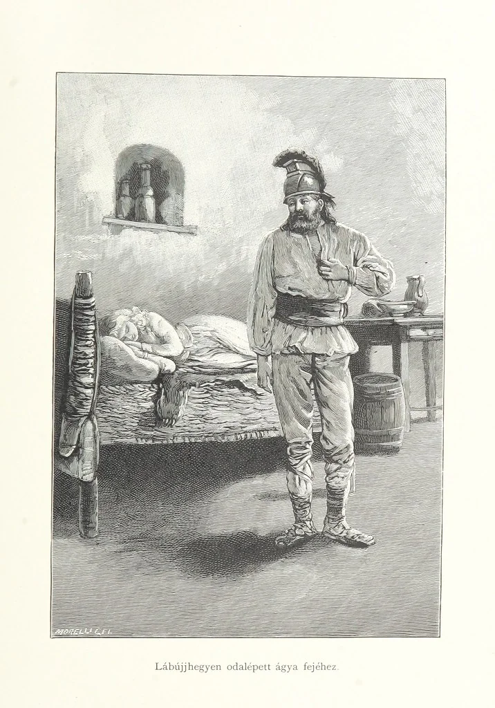 An illustration from Csataképek a magyar szabadságharczból ... Kimnach László rajzai után készült fametszetekkel. Hatodik illusztrált díszkiadás, 1899, leaf 363