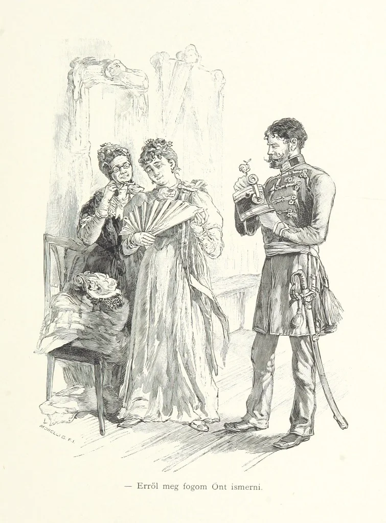 An illustration from Csataképek a magyar szabadságharczból ... Kimnach László rajzai után készült fametszetekkel. Hatodik illusztrált díszkiadás, 1899, leaf 67