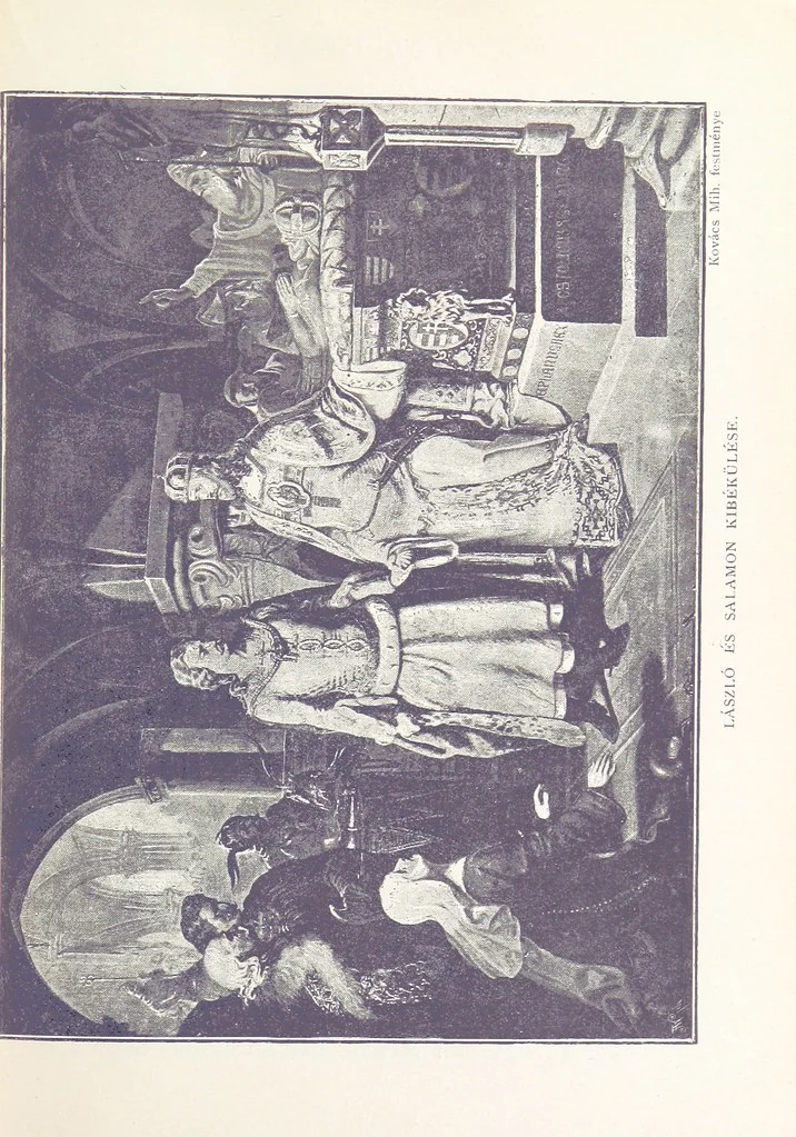 An illustration from A magyar nemzet története regényes rajzokban ... Ötödik képes kiadás, 1898, leaf 123