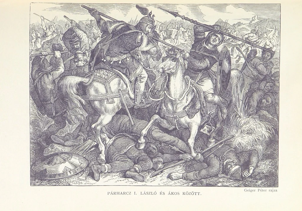 An illustration from A magyar nemzet története regényes rajzokban ... Ötödik képes kiadás, 1898, leaf 129